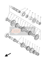 3Y1171310100, Gear, 3RD Pinion, Yamaha, 2