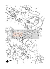 4VR154610000, Gasket, Crankcase Cover 2, Yamaha, 4