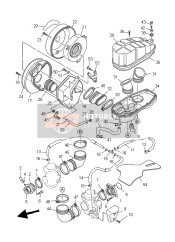 5EL144630000, Joint, Air Cleaner 2, Yamaha, 3