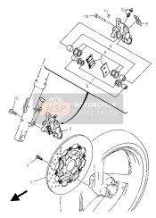 3MA258031000, Remklauw Keering Kit, Yamaha, 6