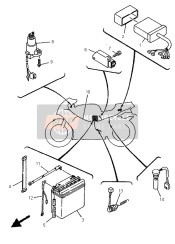 90445084J000, Durite, Yamaha, 1