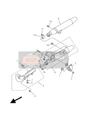 4VR147040700, Muffler Comp. 2, Yamaha, 2