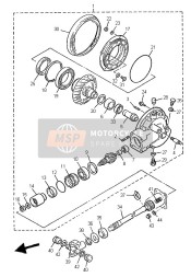 931013008400, Olie Keering (30X42X7-1J7), Yamaha, 6