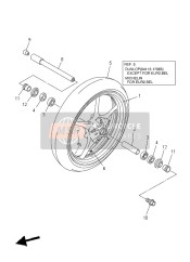 5SL251680098, Cerchio Ruota Ant.   YZF-R6'03, Yamaha, 3