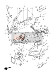 2C0262980000, Plate, Mirror Fitting 1, Yamaha, 3