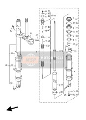 3P6231020100, Front Fork Assy (L.H), Yamaha, 0