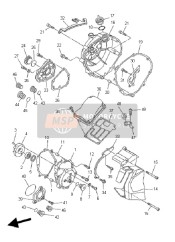 2D1154210000, Deckel, Kurbelgehause 2, Yamaha, 0