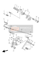 5VX181011200, Gruppo Asta Cambio, Yamaha, 2