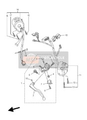 5VX839750100, Commutateur 2,  Sur G, Yamaha, 2