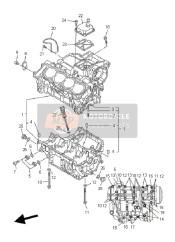 901050614500, Bolt, Flange, Yamaha, 1