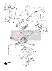 4P5859800100, Wheel Sensor Assy, Rear, Yamaha, 1