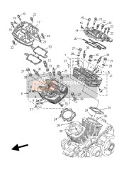 5YU111031000, Cylinder Head Assy 2, Yamaha, 0