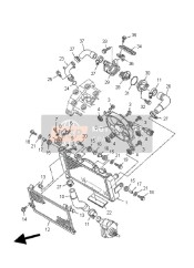 5PS124170000, Boitier,  Thermostat, Yamaha, 0