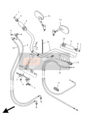 5EL263110100, Cable 1,  Accelerateu, Yamaha, 0