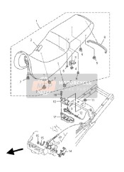 5PS247302100, Dubbel Zadel Assy, Yamaha, 0