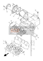 4KG135860100, Verbindung, Vergaser 1, Yamaha, 0