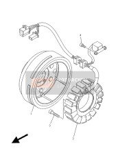 5EL814100100, Stator Complet, Yamaha, 0