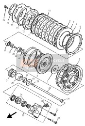 36Y163811100, Levier De Debryage C, Yamaha, 2