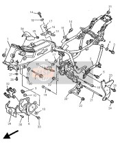 3JB211050033, Back Stay Sub Comp. 1, Yamaha, 0