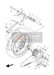 5UX254380000, Abtriebskettenrad, Yamaha, 0