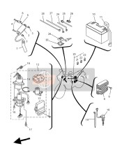 5VKH25902000, Kabelbaum Kompl., Yamaha, 0