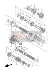 3D8171210000, Zahnrad, 2. Ritzel, Yamaha, 0