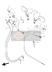 3D8263120000, Cable 2,  Accelerateu, Yamaha, 0