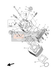 3D9E11110100, Culasse, Yamaha, 0