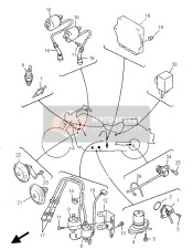 913170501600, Boulon M6X25 Zinguee, Yamaha, 3