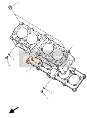 3TJ113510000, Dichtung, Zylinder, Yamaha, 0