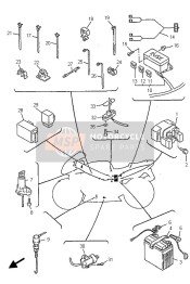 4SV819401200, Lanceur Relais (Ens., Yamaha, 0