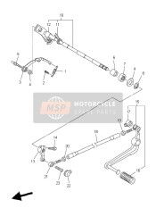 4C8181010200, Axe De Selecteur, Yamaha, 2