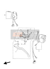 4C8839690000, Interruttore Sul Manubrio, Yamaha, 0