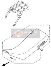 3BN24731A100, Couvre,  Selle, Yamaha, 0