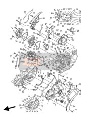 5YU1541A2000, Stay,Crankcasecover 1, Yamaha, 0
