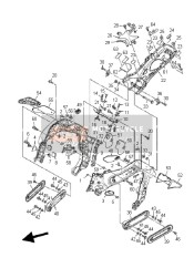 9046412M5800, Fascetta(Plastica), Yamaha, 2