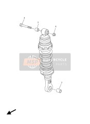 5D0222102000, Shock Absorber Assy, Rear, Yamaha, 0