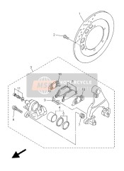 3P6259140000, Pin, Slide, Yamaha, 4