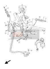 1MC839540100, Switch, Handle 7, Yamaha, 0