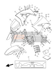 3D6F137W4000, Plaque,  A Air 1, Yamaha, 0