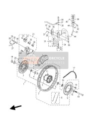 13DF5300A000, Roue Arriere Complet, Yamaha, 0