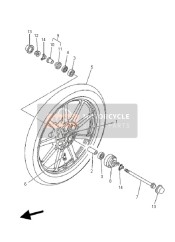 27SF51680035, Roue A Barches Av, Yamaha, 0