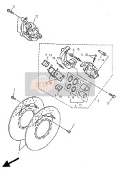 5VU258050000, Bremsbelagsatz, Yamaha, 4