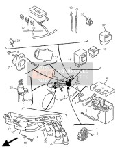 3EN819500100, Relais Complet, Yamaha, 2