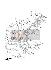 2JWF71140000, Butee,  Bequille Cent, Yamaha, 1