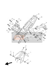 5D7F151001P1, Garde Boue Av, Yamaha, 2