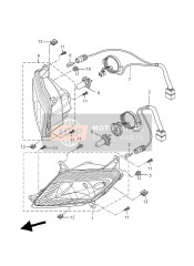 5D7H430A1000, Phare Complete, Yamaha, 0