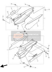 3P6Y217230P4, Cache Laterale 2, Yamaha, 0