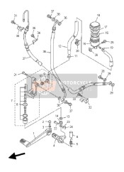 3P62581J2000, Hose, Brake 4, Yamaha, 1