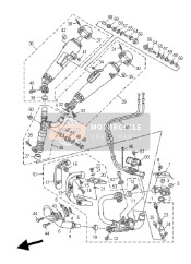 5YU146203000, Auspuffrohreinheit 2, Yamaha, 0